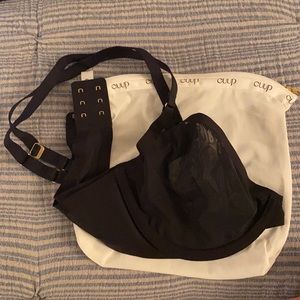 cuup NWOT black bra